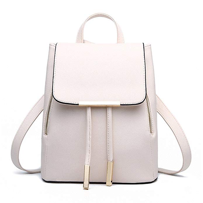 Semli Women Soft Leather Lovely Backpack Cute Schoolbag Shoulder Bag