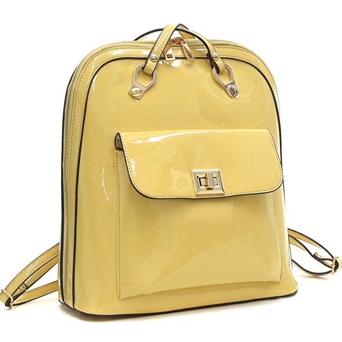 Dasein Classic & Trendy Faux Leather Backpack