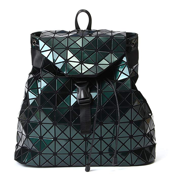 Fashion Geometric Backpack Travel Bag Drawstring Purse and Handbag for Women & Men School Backpacks