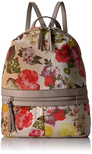 T-Shirt & Jeans Bone Floral Velvet Back Pack