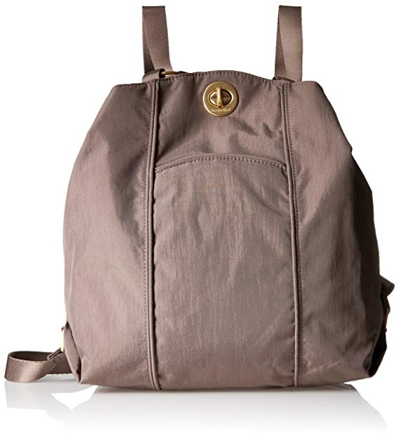 Baggallini Mendoza Convertible Backpack - Convertible Travel Bag can be Used with One Strap as a Tote or Two as a Backpack, Lightweight with Zippered and Clasped Compartments