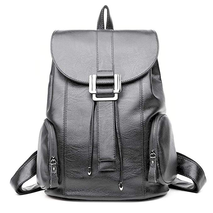 APHISON Fashion Backpacks for Women Daypack Waterproof PU Rucksack School Bag