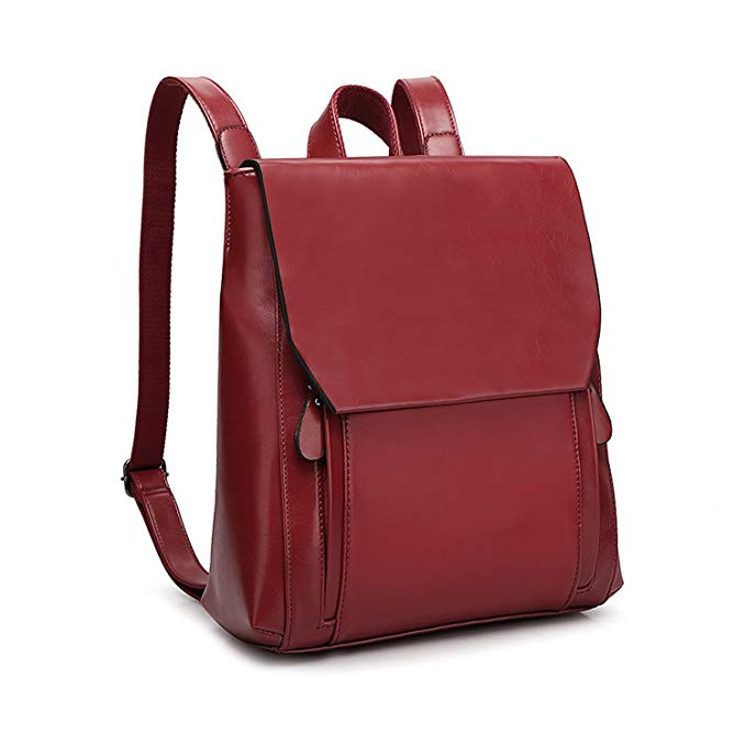 Women Leather Backpack,ZZSY Fashion School Bag Ladies Flap Casual Daypack Shoulder Bag