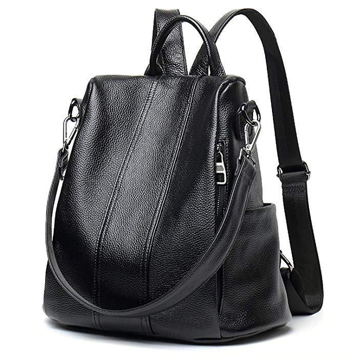 Backpacks for Women Large Capacity Leather Womens Backpack School Bag ANTI-THEFT Design two ways carry Shoulder Bags