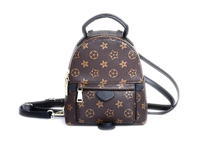 Sharon Monogram Canvas Palm Springs Backpack Mini Handbag