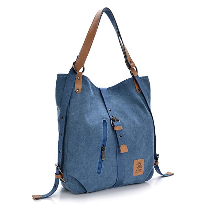 Women Shoulder Bag, Fashion Backpack, Multifunctional Canvas Handbag ...