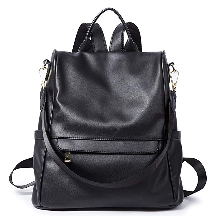 Womens Backpacks Purse Fashion PU Leather Anti-theft Large Travel Bag ...