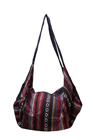 BTP Handmade Cotton Handbag Purse Shoulder Bag Backpack Hippie Hobo ...